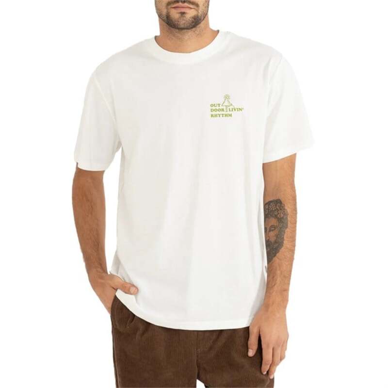 リズム メンズ トップス Tシャツ 半袖 Rhythm Outdoor Living Short-Sleeve T-Shirt - Men's Vintage White ホワイト