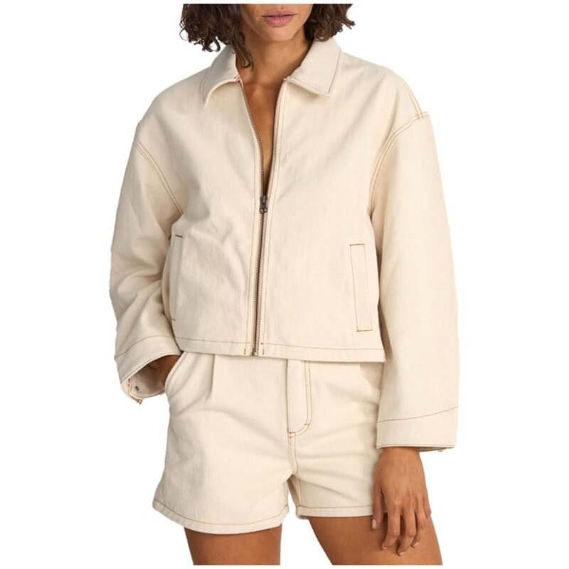 リズム レディース アウター ジャケット・ブルゾン クロップド キャップ ジャケット Rhythm Capri Cropped Jacket - Women's Natural
