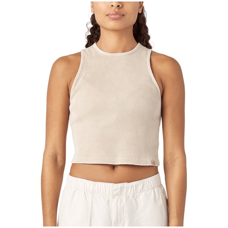ディッキーズ レディース トップス タンクトップ Dickies Newington Tank Top - Women's Overdyed W/Acid Wash Sandstone