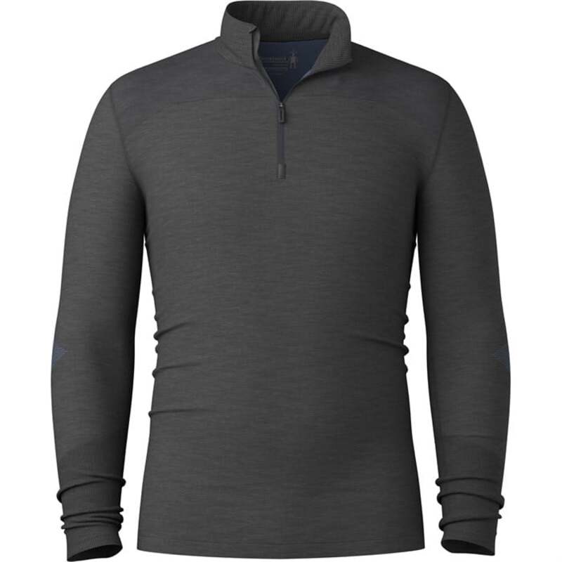 スマートウール メンズ トップス シャツ ニット Smartwool Intraknit Merino Base Layer 1/4 Zip Top - Men's Charcoal/Nightfall Blue チャコール|ReVida 店