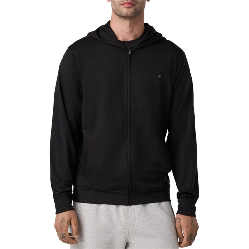 ビュオーリ メンズ アウター パーカー・スウェット パーカー Vuori Ponto Full Zip Hoodie - Men Black Heather ブラック