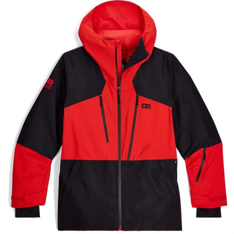 アウトドアリサーチ メンズ アウター ジャケット・ブルゾン ジャケット Outdoor Research Powderverse Jacket - Men's Lingonberry/Black ブラック｜ReVida 店