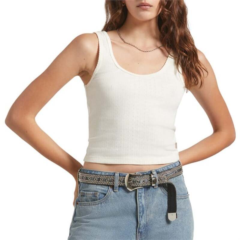 ブリクストン レディース トップス タンクトップ スリムフィット Brixton Pointelle Slim Fit Tank Top - Women's Off White オフホワイト