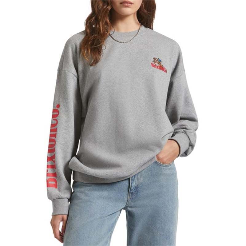 ブリクストン レディース アウター パーカー・スウェット フリース Brixton Inwood Oversized Fleece - Women Heather Grey グレー