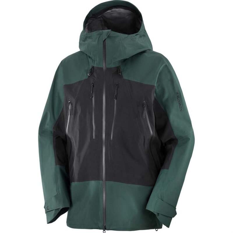 サロモン メンズ アウター ジャケット・ブルゾン ジャケット Salomon Scrambler GORE-TEX Jacket - Men's Green Gables/Deep Black ブラック