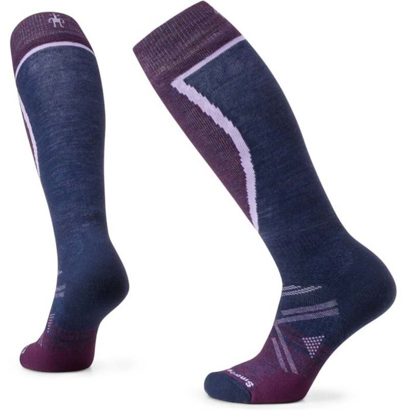 かっこ良い羊毛 レディース アンダーお召しもの ソックス Smartwool Full Cushion OTC Socks - Women\u0027s Purple Iris パープル