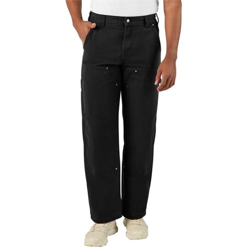 ディッキーズ メンズ ボトムス カジュアルパンツ パンツ Dickies Double Knee Canvas Carpenter Pants - Men's Black ブラック