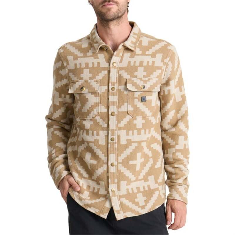 ローアク メンズ トップス シャツ 長袖 Roark Nordsman Jacquard Long-Sleeve Flannel - Men's Light Khaki カーキ