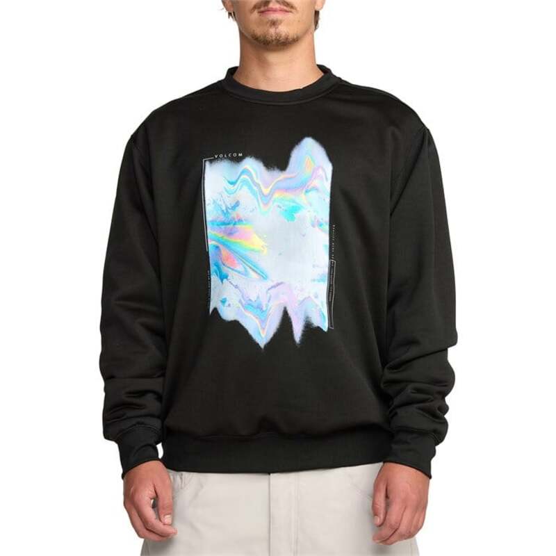 ボルコム メンズ アウター パーカー・スウェット フリース Volcom Hydro Crew Fleece - Men\u0027s Black 黒いこと パーカー-トップス