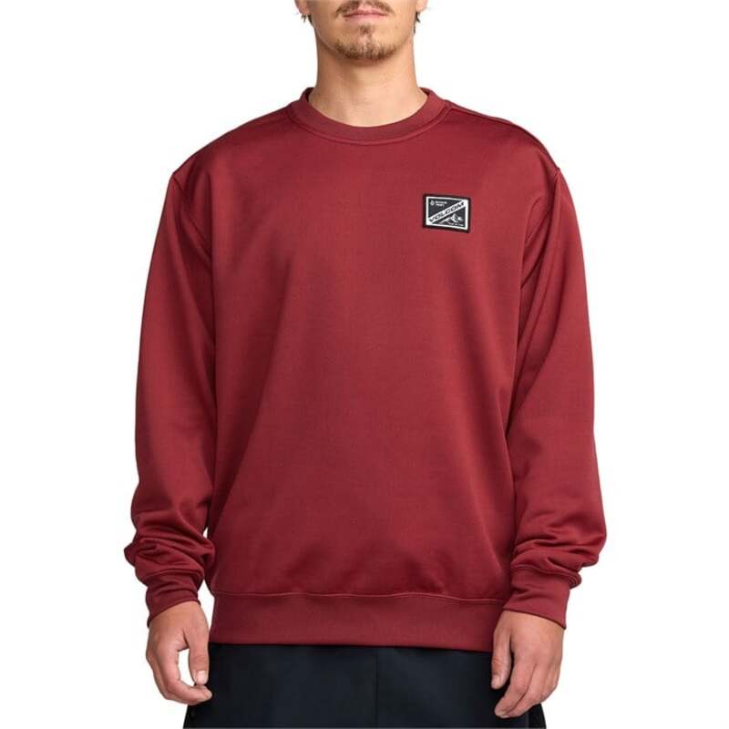 ボルコム メンズ アウター パーカー・スウェット フリース Volcom Hydro Crew Fleece - Men\u0027s Burnt Red 赤いこと トップス-メンズファッション