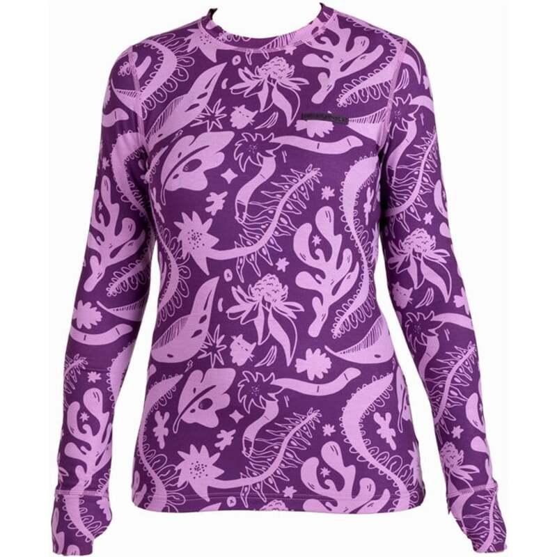 エアブラスター レディース トップス シャツ Airblaster Base Layer Top - Women's Blackberry Earth Life|ReVida 店