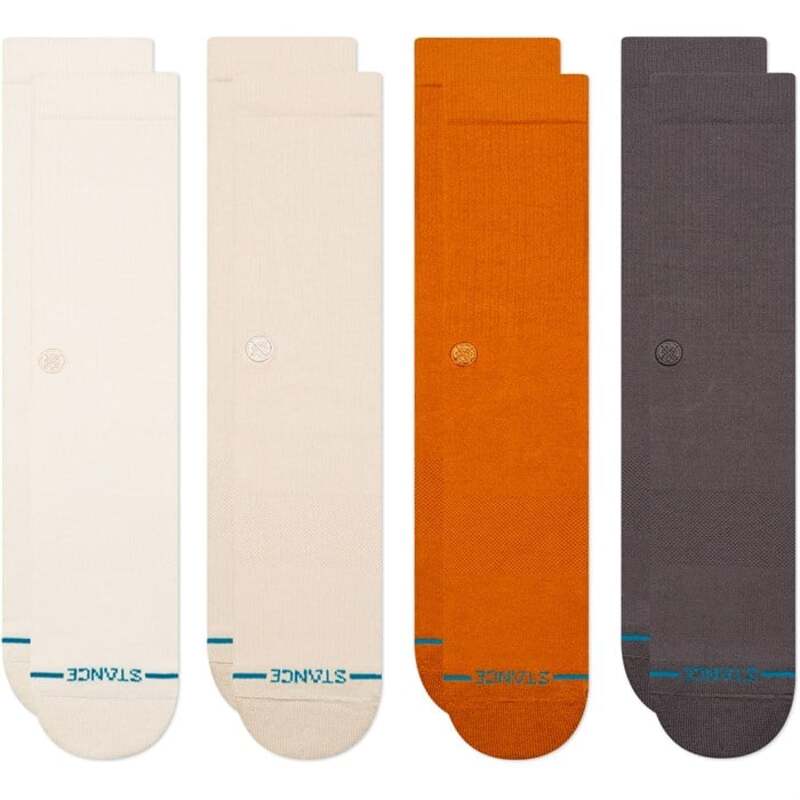 スタンス メンズ アンダーウェア 靴下 Stance Icon Crew 4 Pack Socks Canvas 11,300円