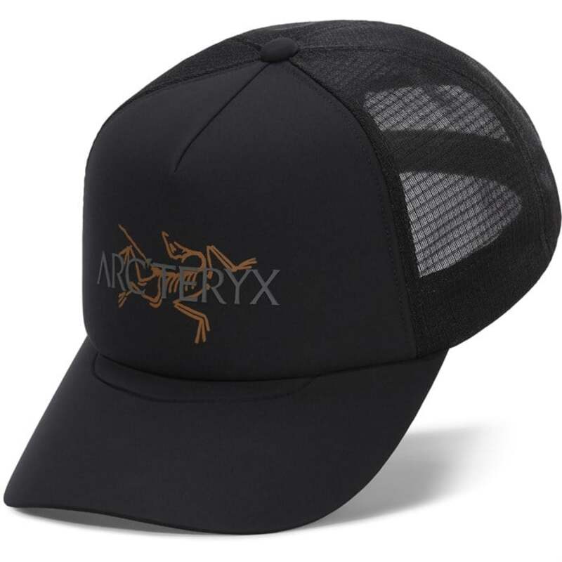 アークテリクス メンズ アクセサリー 帽子 Arc'teryx Bird Word Trucker Hat 24K Black ブラック