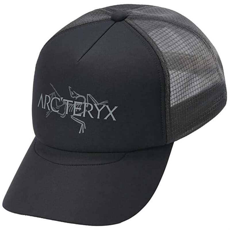 アークテリクス メンズ アクセサリー 帽子 Arc'teryx Bird Word Trucker Hat Black/Cloud ブラック
