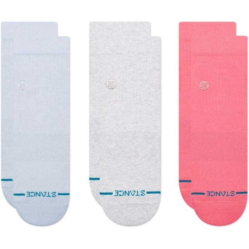 スタンス レディース アンダーウェア 靴下 Stance Icon Quarter 3-Pack Socks - Women's Periwrinkle