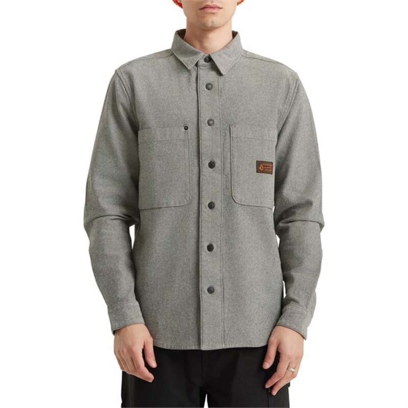 ボルコム メンズ トップス シャツ Volcom Levelstone Long Sleeve Shirt - Men's Antique Black ブラック