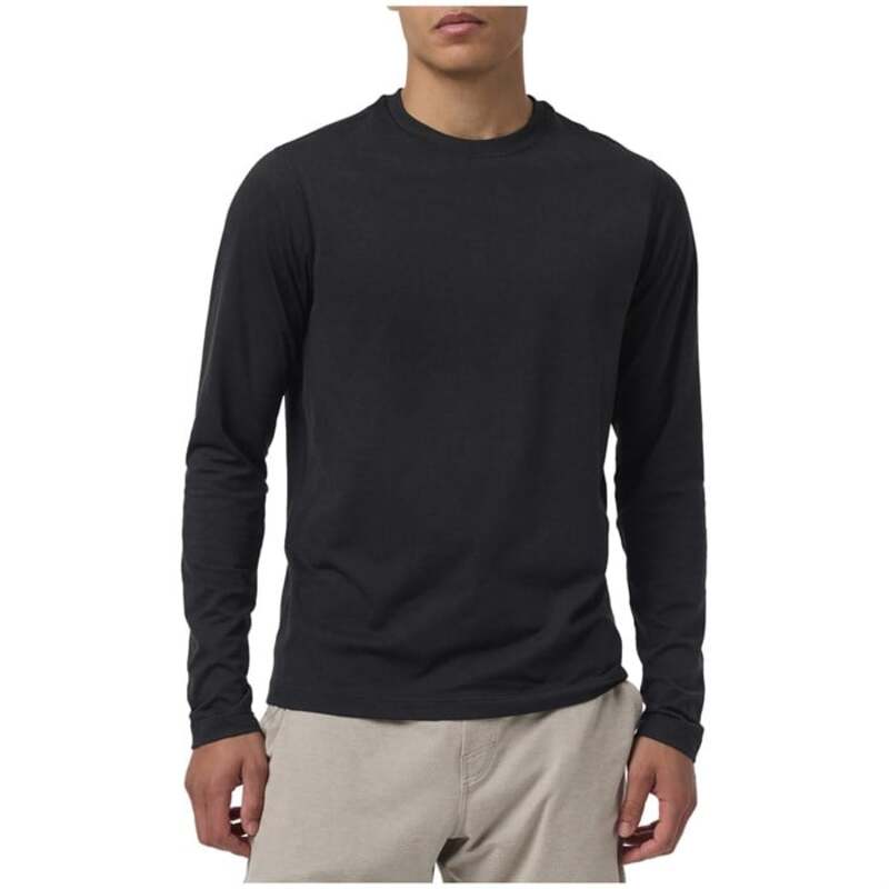 ビュオーリ メンズ トップス Tシャツ 長袖 Vuori Long-Sleeve Ponto Performance Tee - Men's Black Heather ブラック