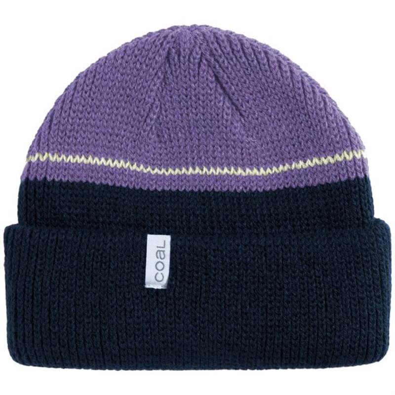 コール メンズ アクセサリー 帽子 Coal The Frena Beanie Navy Blocked Stripe ネイビー