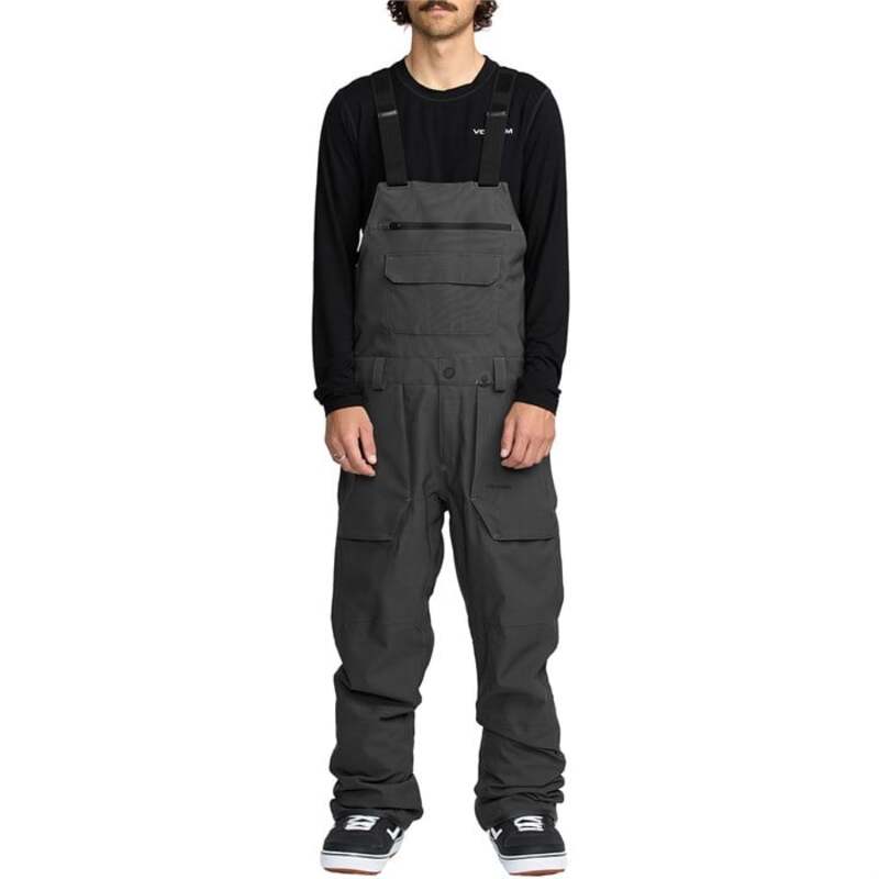 ボルコム メンズ ボトムス カジュアルパンツ Volcom Roan Bibs - Men's Dark Grey グレー