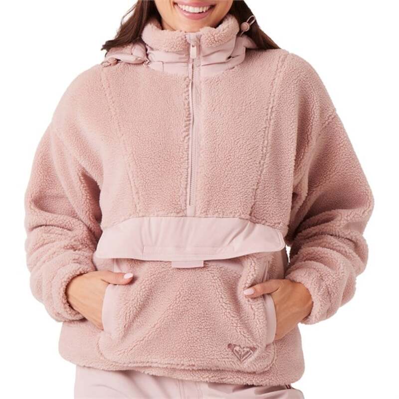 ロキシー レディース アウター ジャケット・ブルゾン ハーフジップ Roxy Rita Half Zip Sherpanorak - Women's Adobe Rose|ReVida 店