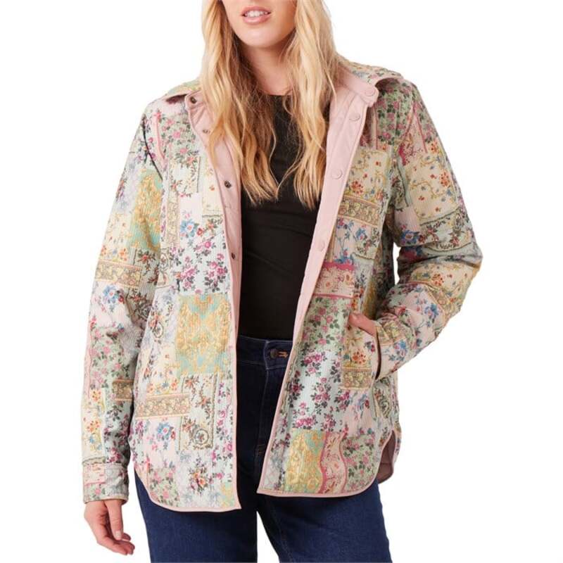 ロキシー レディース アウター ジャケット・ブルゾン キルティング Roxy Alpine Reversible Quilted Jacket - Women's Adobe Rose
