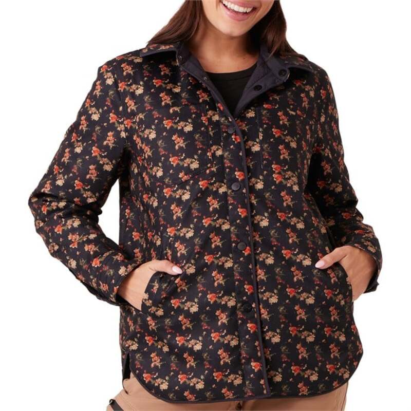 ロキシー レディース アウター ジャケット・ブルゾン キルティング Roxy Alpine Reversible Quilted Jacket - Women Black ブラック