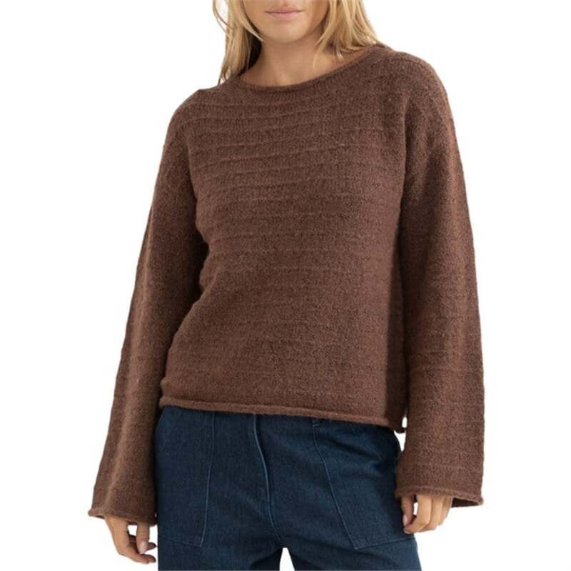 リズム レディース トップス Tシャツ ニット Rhythm Baklava Knit - Women's Chocolate チョコレート