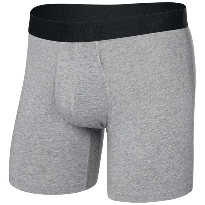サックス メンズ ボトムス カジュアルパンツ コットン Saxx Droptemp Cooling Cotton Boxer Brief - Men's Dark Grey Heather グレー