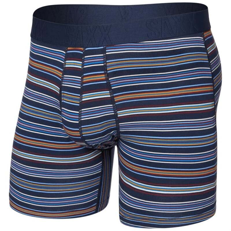 サックス メンズ ボトムス カジュアルパンツ コットン Saxx Droptemp Cooling Cotton Boxer Brief - Men\'s Vivid Stripe-Maritime ストライプ|ReVida 店