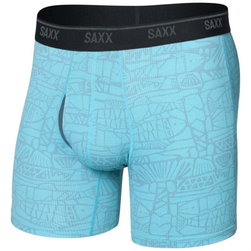 サックス メンズ ボトムス カジュアルパンツ メッシュ Saxx Quest Quick-Dry Mesh Boxer Brief - Men's Tile Fist-Sea Level
