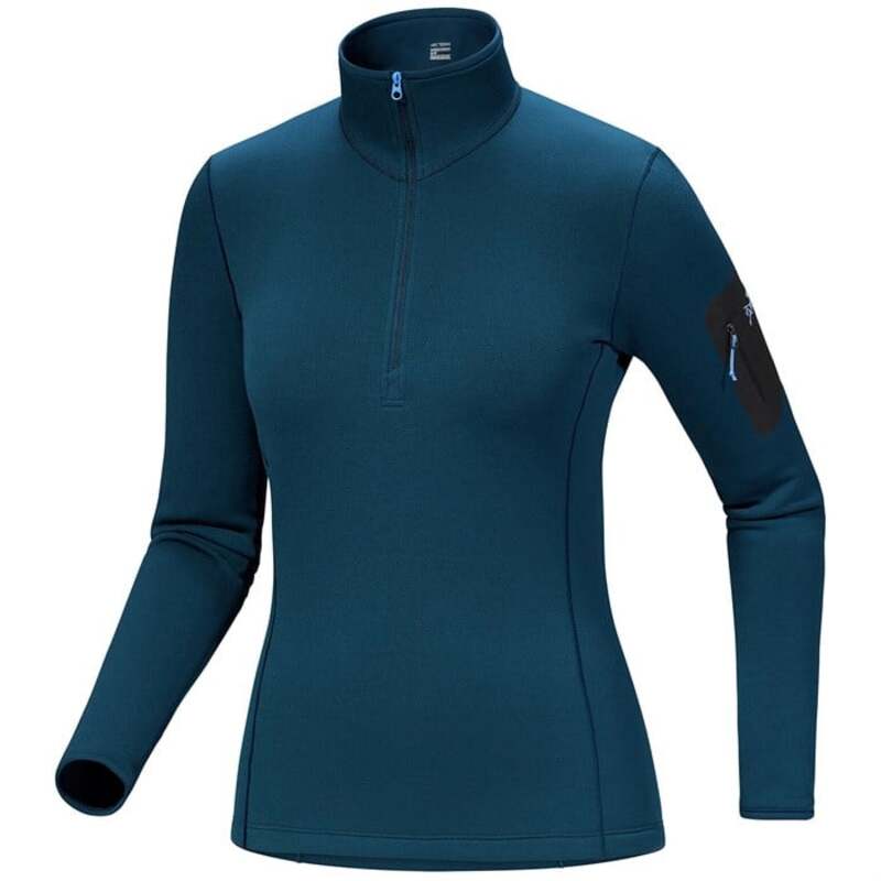 アークテリクス レディース トップス シャツ Arc'teryx Kyanite Baselayer Zip Neck Top - Women's Midnight Frost｜ReVida 店