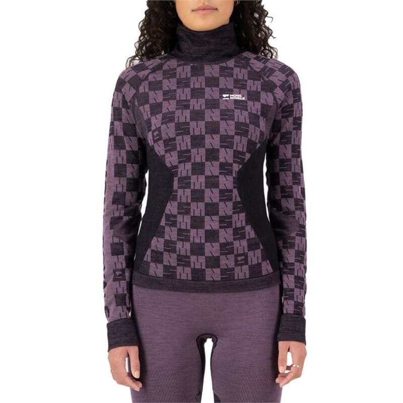 モンスロイヤル レディース トップス シャツ モックネック MONS ROYALE Ascender Merino Seamless Mock Neck Long Sleeve Top - Women's Mauve/Black ブラック 26,134円
