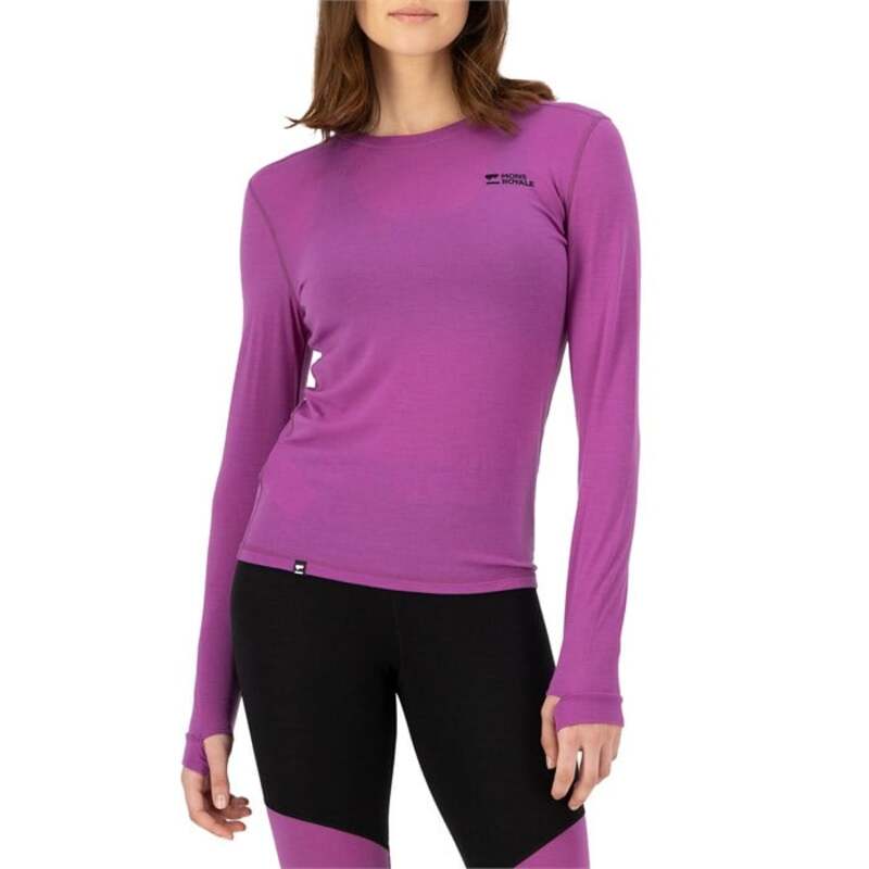 モンスロイヤル レディース トップス シャツ 長袖 MONS ROYALE Cascade Merino Base Layer Long-Sleeve Top - Women's Purple Bolt パープル