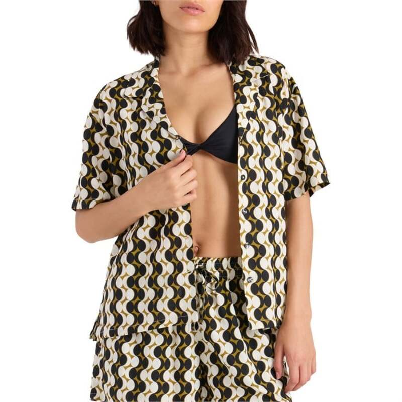 ボルコム レディース トップス Tシャツ Volcomidnite Ramble Top - Women Black/Natural ブラック