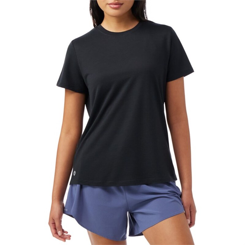 スマートウール レディース トップス シャツ メッシュ 半袖 Smartwool Active Meshort-Sleeve Shirt - Women's Black ブラック