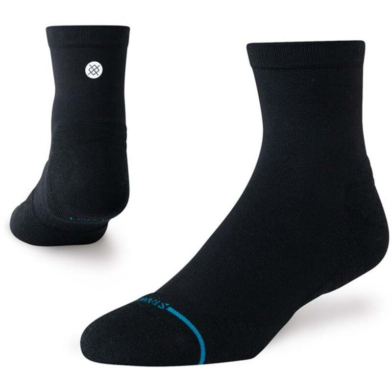 スタンス メンズ アンダーウェア 靴下 Stance Run Light Quarter Socks - Unisex Black ブラック