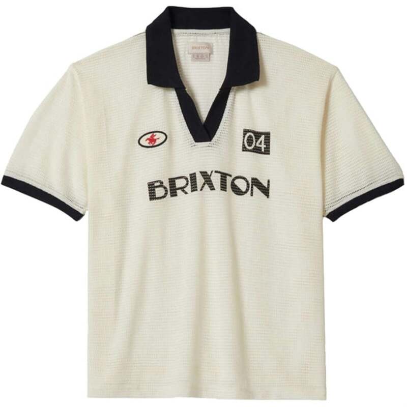 ブリクストン レディース トップス Tシャツ Brixton Varsity Tee - Women's Off White/Black オフホワイト