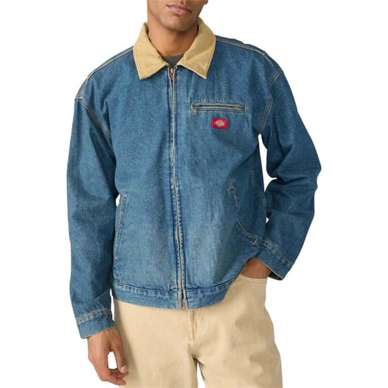 ディッキーズ メンズ アウター ジャケット・ブルゾン デニム Dickies Denim Painter Jacket - Men's Khaki Tinited Blue ブルー
