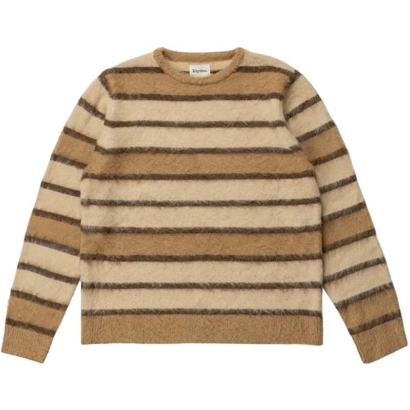 リズム メンズ アウター ニット・セーター Rhythmohair Striped Knit - Men's Bark ストライプ