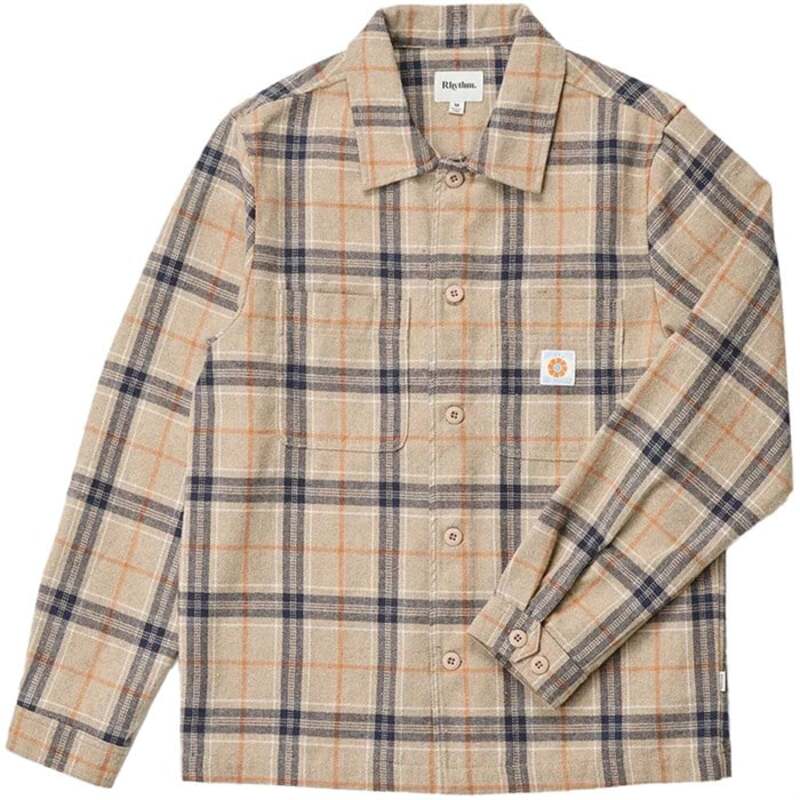 リズム メンズ トップス シャツ 長袖 Rhythm Oscar Check Long-Sleeve Shirt - Men'stone ストーン
