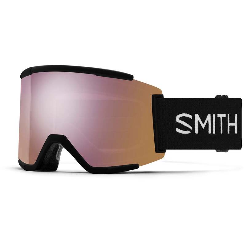 スミス メンズ 佩び物 サングラス・アイウェア Smith Squad XL Goggles Black/ChromaPop Everday Rose Gold Mirror+ChromaPop Storm Blue S 黒いこと