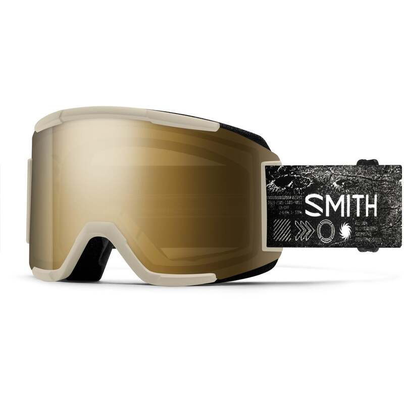 スミス メンズ 付属物 サングラス・アイウェア Smith Squad Goggles Chalk Space Invader/ChromaPop Sun Black Gold Mirror+Clear 車輪止め