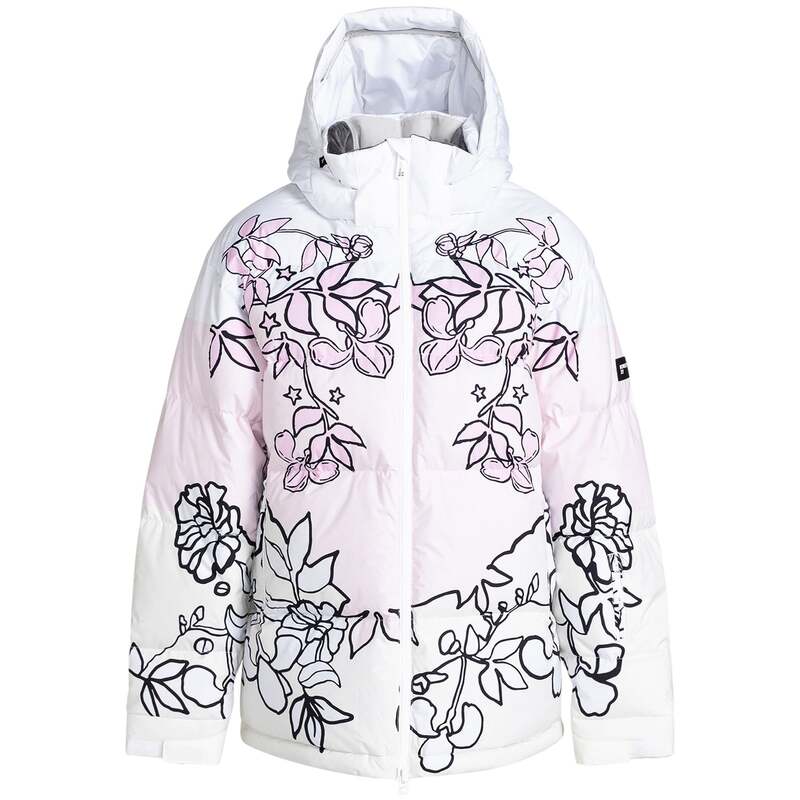ロキシー レディース アウター 上衣・上衣 Roxy X Rowley Puffer Jacket - Women\u0027s Bright White/Laurel Floral 白いこと
