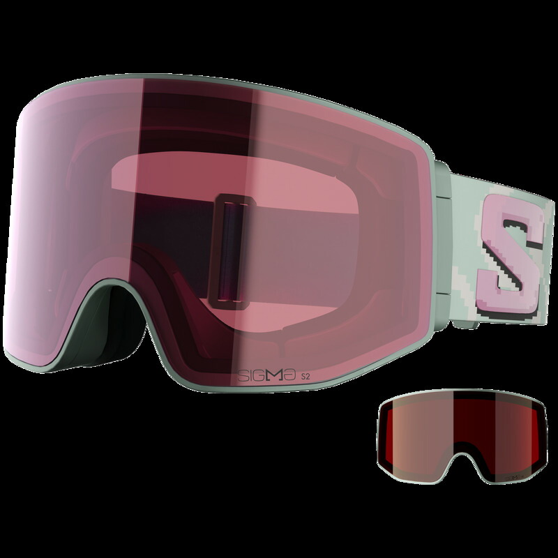サロモン メンズ 佩び物 サングラス・アイウェア Salomon Sentry Prime Sigma Goggles Icebergreen/Sigma Silver Pink+Sigma Gun Metal サクラ色