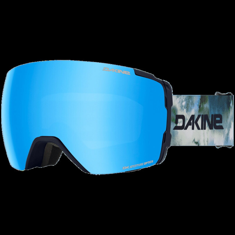 ダカイン メンズ 佩び物 サングラス・アイウェア 足し加える大きさ Dakine Domain Plus Goggles Rain Drops/Blue Mirror + Storm Yellow 青色
