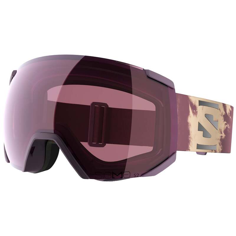 サロモン メンズ 佩び物 サングラス・アイウェア Salomon Radium Sigma Goggles Grape Shake/Sigma Silver Pink サクラ色