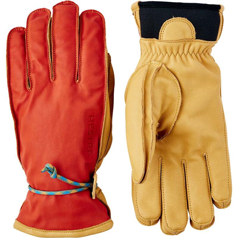 ヘストラ メンズ 付属物 グローブ Hestra Wakayama 5-Finger Gloves Flame Red/Tan 赤いこと