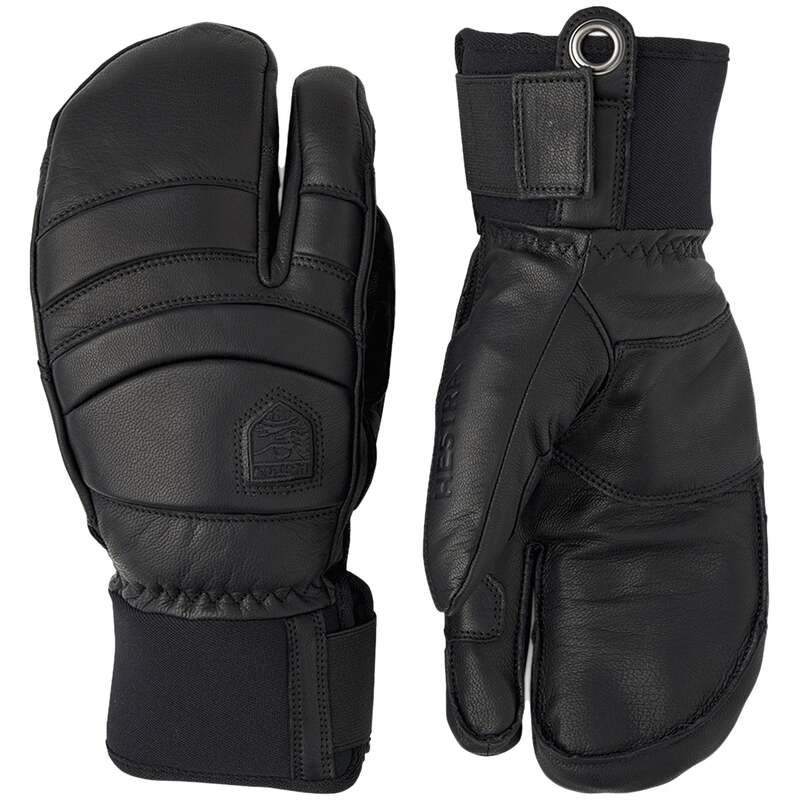 ヘストラ メンズ 付属物 グローブ Hestra Falline 3-Finger Mittens Black 黒いこと