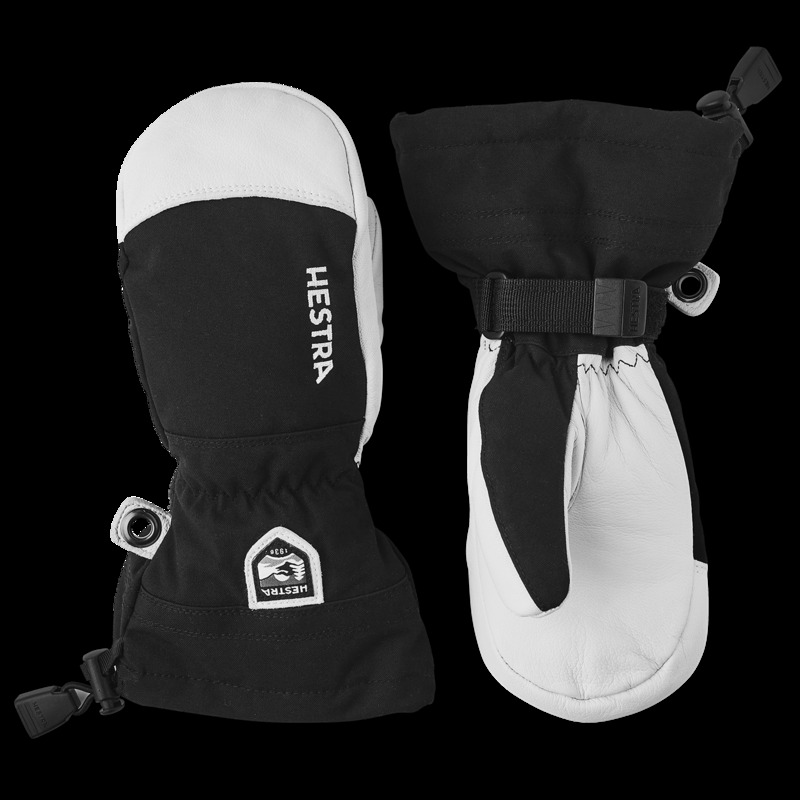 ヘストラ メンズ 添え物 グローブ なめし革 Hestrarmy Leather Heli Ski Jr. Mittens - Kids\u0027 Black 黒いこと