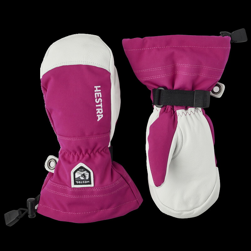 ヘストラ メンズ 付属物 グローブ なめし革 Hestrarmy Leather Heli Ski Jr. Mittens - Kids\u0027 Fuchsia フューシャ